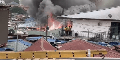 Fire Destroys 50+ Shops at Circle