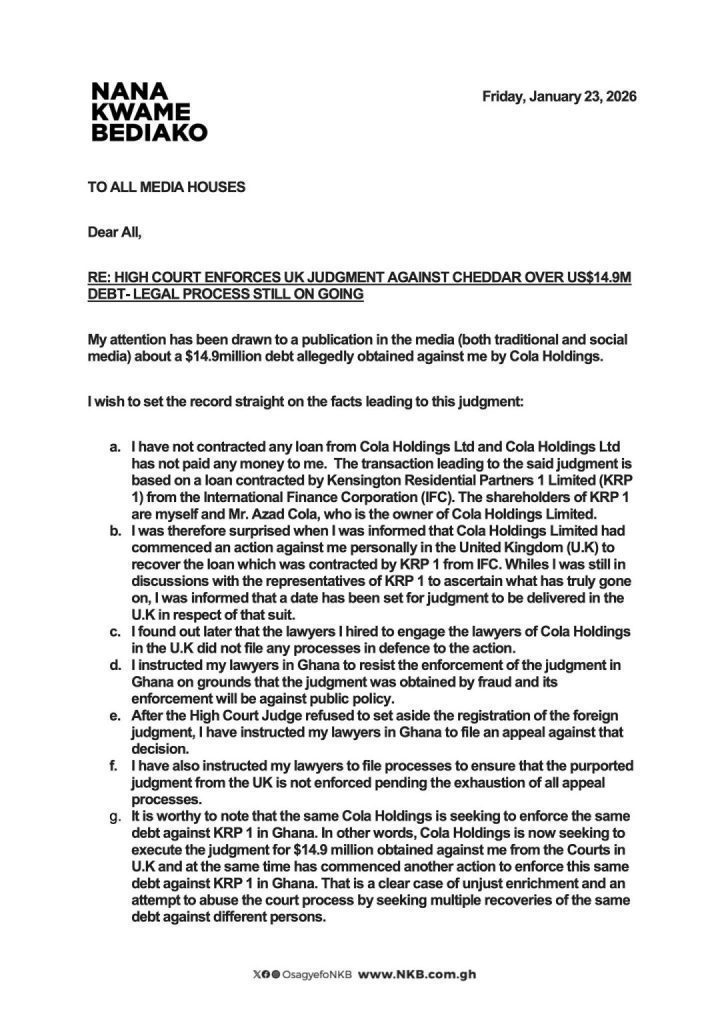 Cheddar Denies Owing $14.9m to UK Firm, Says Case Is Still Ongoing 12 IMG 2097