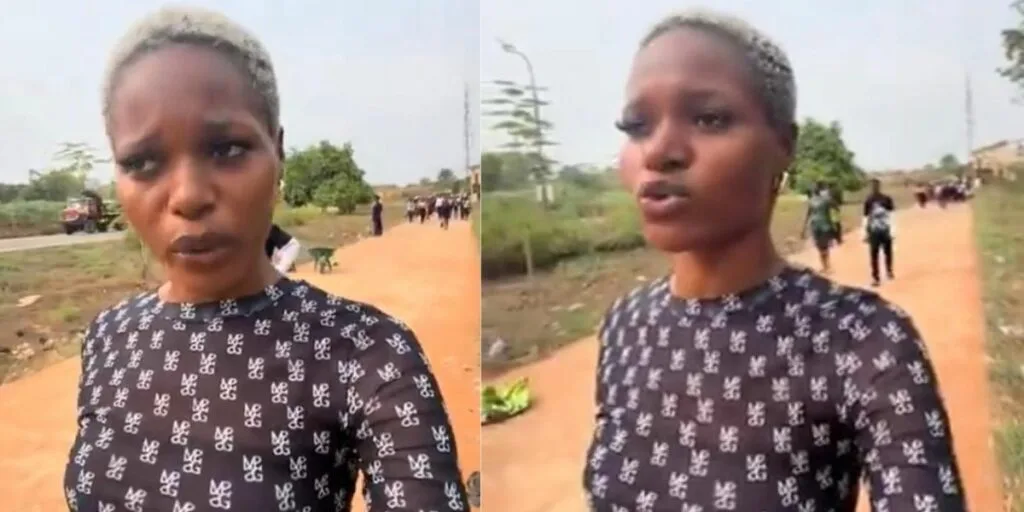Nigerian female student speaking emotionally in a viral video about lecturer incident