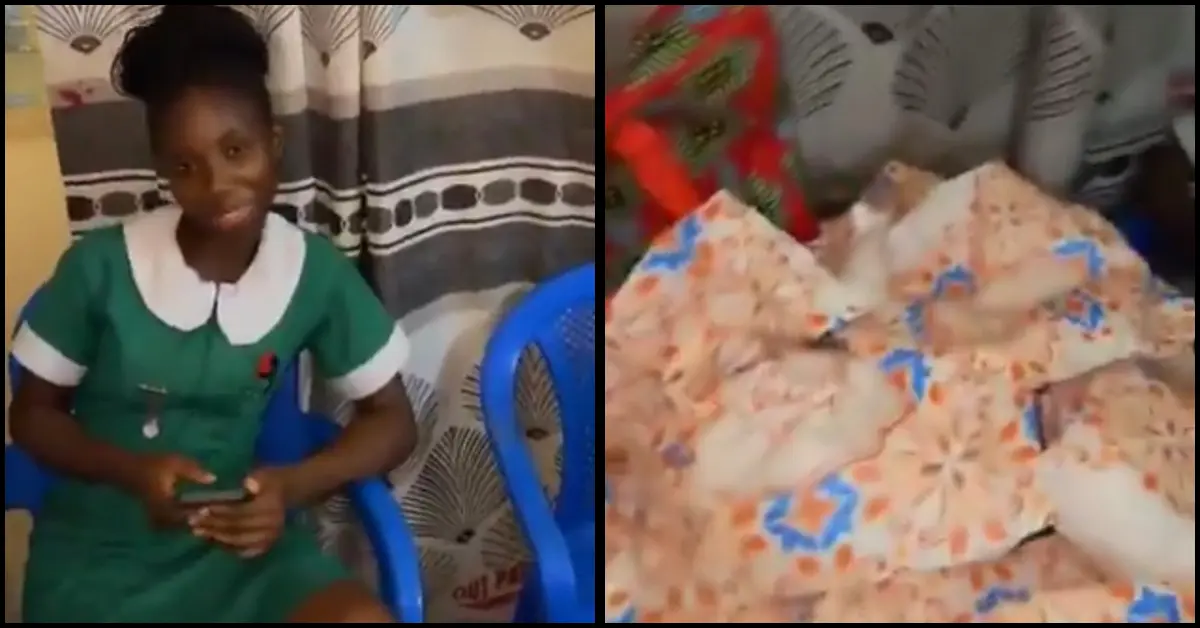 Twenty packaged balls of kenkey delivered to Tema General Hospital for a nurse