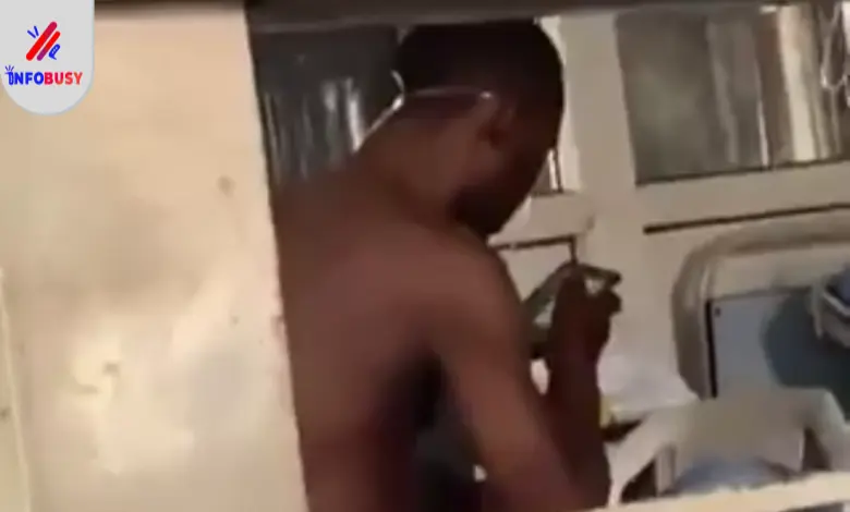 Viral Video Shows Man Seen Betting Despite Being on Oxygen in Lagos 1 Aura V holding her Grammy Award on stage with her father Fyütch