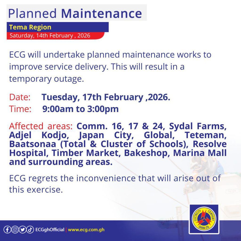 ECG Planned Maintenance: Check Full List of Areas Affected 13 IMG 3292