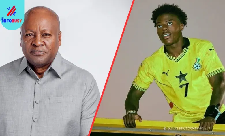 President John Dramani Mahama speaking about IShowSpeed’s visit to Ghana during a public event